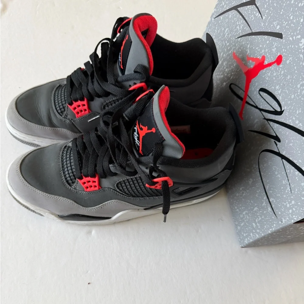 Jordan 4 Infra Red Cool Grey Size 11